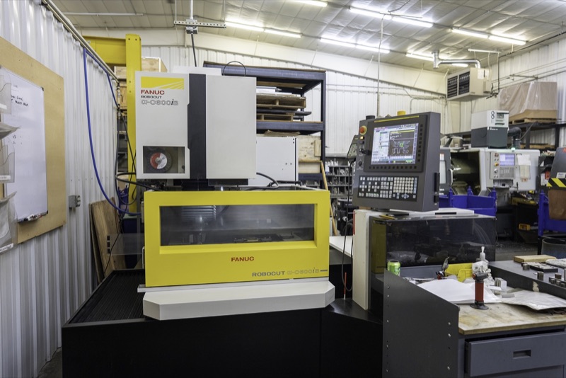 FANUC Robocut wire EDM machine on the shop floor